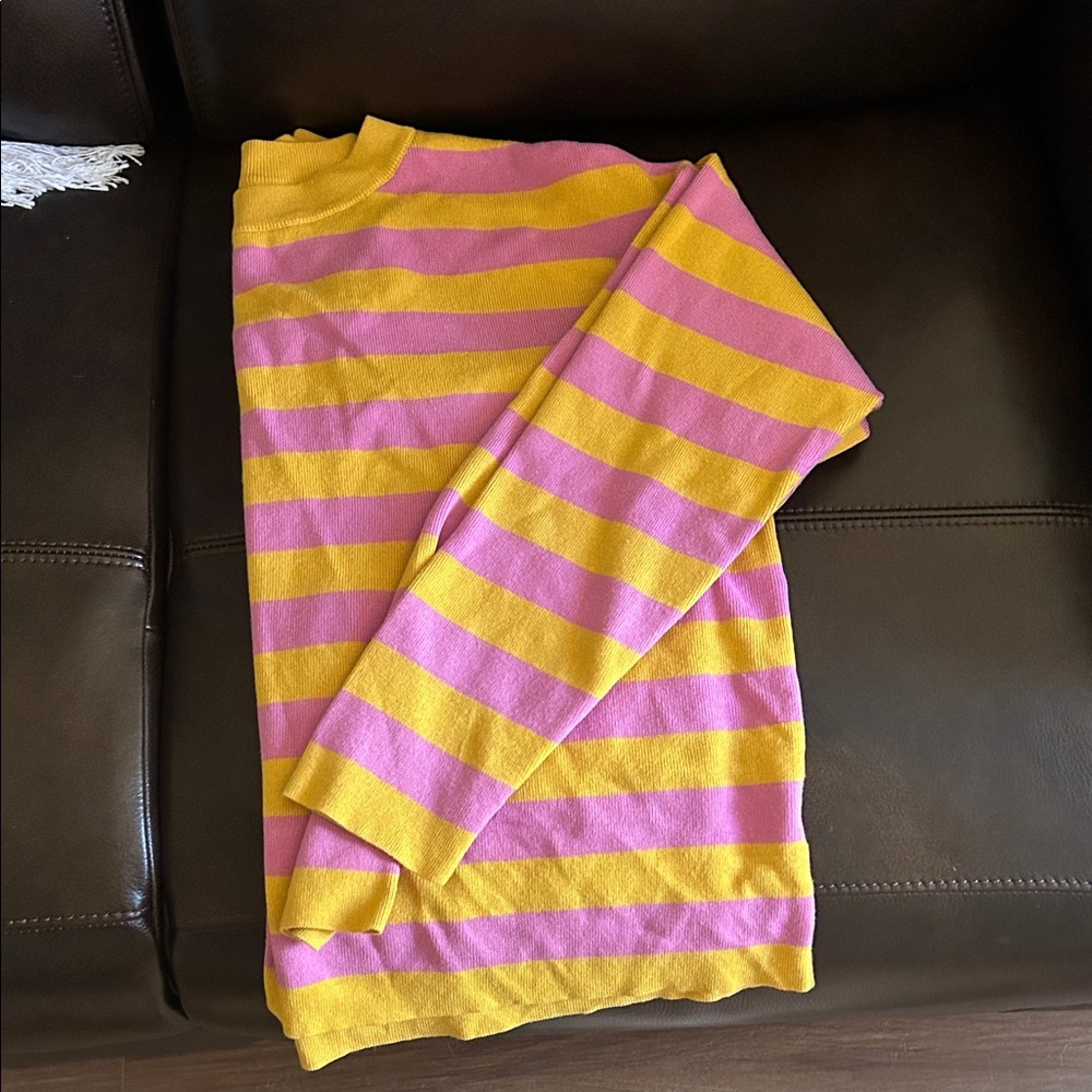 Striped Pink and Yellow Amazon Sweater